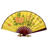 Çin Bambu Keten Kumaş Yelpaze Orta Çanta Boy No.8 thumbnail 1