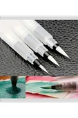 Fırça Uçlu, Brush Pen, Suluboya Fırçaları, Su Ve Mürekkep Hazneli Fırça Kalem-L Beden thumbnail 3