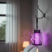 Otomatik Akıllı Sivrisinek Öldürme Lambası Şarj Elektrik Çarpması Sivrisinek Kovucu Lamba Öldürmek Masaüstü Duvar Asmak Sinek Kıran Y20 - 4