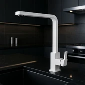 BEYAZ KARE MUTFAK EVİYE BATARYASI thumbnail 1