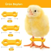 12 Adet Civciv Ayak Düzenleyici Aparat | Yeni Doğan Civcivlerde Ayrık Ayak Düzeltici, Kümes Hayvanı Yürüme Denge Aparatı thumbnail 1