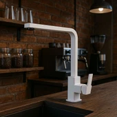 BEYAZ KARE MUTFAK EVİYE BATARYASI thumbnail 4