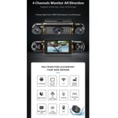 Ozmik V10 Araç Kamerası 4 Kameralı Gps Takip- G Sensör 1080P Kayıt Wifi Özellikli - 7