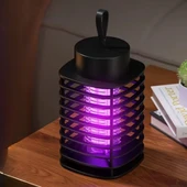 Otomatik Akıllı Sivrisinek Öldürme Lambası Şarj Elektrik Çarpması Sivrisinek Kovucu Lamba Öldürmek Masaüstü Duvar Asmak Sinek Kıran Y20 - 1