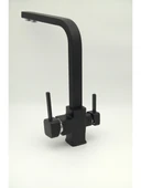 Arıtmalı Lüx Kare Mutfak Eviye Bataryası-Siyah thumbnail 4