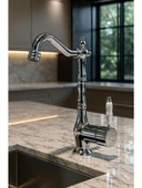 RUSTİK MUTFAK EVİYE BAYATRYASI KROM RENK thumbnail 2