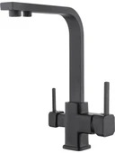 Arıtmalı Lüx Kare Mutfak Eviye Bataryası-Siyah thumbnail 1