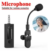 Ozmik K35D Bluetooth Mini Taşınabilir Kablosuz Mikrofon Yaka Mikrofon Hoparlör Wireless Microphone - 6