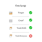 Çift Kişilik Çiçekli Welsfot Uyku Seti Çift Taraflı 195x215 thumbnail 4