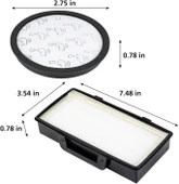 srfn ticaret Tefal Silence Force Cyclonic TW7640--TW7647EA-TW7647 EA-TW7647  Uyumlu Hepa Filtre thumbnail 1