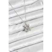 316L Çelik Zincir Gümüş Renk Erkek Kız Model Kadın Kolye - 1