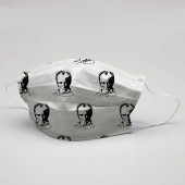 Atatürk Portre Desen Maske (5 Adet) - 1