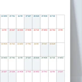 2025-2026 Akademik Yıl Takvimi | Eylül Başlangıçlı Yıllık Planlayıcı Duvar Takvimi | Renkli Takvim | Okul ve Ofis için B - 5