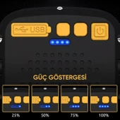 Şarj Edilebilir Çalışma Lambası - Wison - Çok Fonksiyonlu - Mıknatıs & Kancalı thumbnail 3