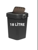 Motek COB-411 Comfort Dustbin 18 Litre Çöp Kutusu Kovası Antrasit thumbnail 2