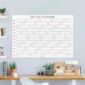 2025-2026 Akademik Yıl Takvimi | Eylül Başlangıçlı Yıllık Planlayıcı Duvar Takvimi | Renkli Takvim | Okul ve Ofis için B - 2