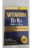 D3K2 120 Tablet 3'lü - 1000 Iu D3 Vitamini, 25 Mcg K2 Vitamini - 2