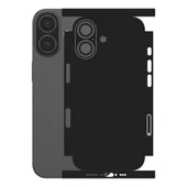 Iphone 17 5G ile Uyumlu Arka Kaplama 360  Mat Siyah - 1