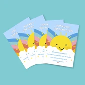 Özel gün 24 Kasım - Öğretmenler Günü Tebrik Kartı 4 Lü - Not Kartı -hediye kartı- tek yüzlü teşekkür kartı thumbnail 3