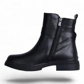 Scarletta M-457 Siyah Cilt Kışlık Kadın Bot Ayakkabı thumbnail 3