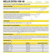 HSGL Lubran Wellix Extra 10W-40 4 LT Motor Yağı Yüksek Koruma Maksimum Performans ve Uzun Ömürlü Motor Bakımı - 2