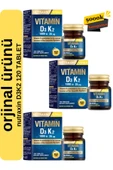 D3K2 120 Tablet 3'lü - 1000 Iu D3 Vitamini, 25 Mcg K2 Vitamini - 1