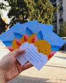 Özel gün 24 Kasım - Öğretmenler Günü Tebrik Kartı 4 Lü - Not Kartı -hediye kartı- tek yüzlü teşekkür kartı thumbnail 7