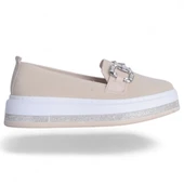 Abboud 2157 Krem Kadın Babet Ayakkabı thumbnail 5