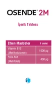 2M 30 Dilaltı Tablet Vitamin B12 (Metilkobalamin) Folik Asit (Metilfolat) - 2