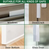 Hava Geçirmez Kapı Altı Pencere Bandı Böcek Önleyici Şeffaf 38mm Şerit Bant 3Metre - 6