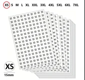 S-Mağaza Giysi, Beden Etiket Çapı-15mm Kendinden Yapışkanlı (300 adet) Yuvarlak Boyut Etiket thumbnail 1