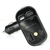 4 In 1 Geri Çekilebilir Araç Şarj Cihazı Rgb Işıklı USB C Kablosu IPhone Huawei Samsung Hızlı Şarj Kablosu Çakmak - 3