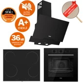 Ferre NEO Ultra Sessiz Vitroseramik Elektrikli Ankastre Set (D063-SA + MS 261+ QBL62CS  ) thumbnail 1