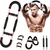 Vücut Antrenmanı Ayarlanır Dirençli Bar Kol Bacak Bilek Omuz Göğüs Kas Güçlendirici Egzersiz Aleti - 2