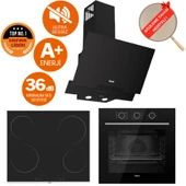 Ferre FryArt&FlowArt Quantum Sessiz Davlumbaz Elektrikli Siyah Ank. Set (D063-SA + MS261 + QXE62CS) thumbnail 1