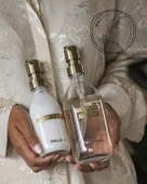 WELLmark Fresh Linen Cam Şişe Sıvı Sabun-Sabunluk - 1