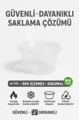 100’lü Set-60 ml Kendinden Kapaklı Şeffaf Sosluk – Sızdırmaz, Sıcağa Dayanıklı, Tekrar Kullanılabilir - 6