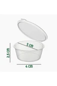 100’lü Set-30 ml Kendinden Kapaklı Şeffaf Sosluk – Sızdırmaz, Sıcağa Dayanıklı, Tekrar Kullanılabilir - 7