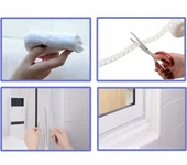 Hava Geçirmez Kapı Altı Pencere Bandı Böcek Önleyici Şeffaf 38mm Şerit Bant 3Metre - 5