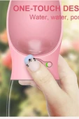 Taşınabilir Köpek Su Şişesi – Dökülme Önleyici Kapaklı, Saplı Seyahat Dostu Evcil Hayvan Su Kabı, Karışık Renk (Stok Durumuna Göre) thumbnail 6