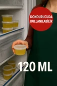 100’lü Set-120 ml Kendinden Kapaklı Şeffaf Sosluk – Sızdırmaz, Sıcağa Dayanıklı, Tekrar Kullanılabilir - 2