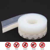 Hava Geçirmez Kapı Altı Pencere Bandı Böcek Önleyici Şeffaf 38mm Şerit Bant 3Metre - 1