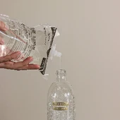 WELLmark Fresh Linen Cam Şişe Sıvı Sabun-Sabunluk - 4