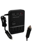 1661 DC 12-24V 200W Oto Araç Power İnverter 2x Çakmak Girişi - 2x TYPE-C - 4x USB - 2x 220V thumbnail 1