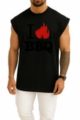 Oversize Barbecue Grill T-Shirt Babb Bros Bbq Göğüs Tasarımlı Atlet thumbnail 9