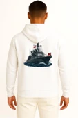 Kapüşonlu Tcg Turgutreis F-241 Cep ve Sırt Tasarımlı Unisex Sweatshirt thumbnail 5