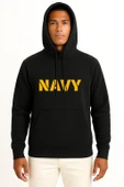 Navy  Donanma Yazısı Göğüs Tasarımlı Unisex Sweatshirt thumbnail 9