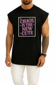 Oversize Chaos Is The New Cute Göğüs Tasarımlı Unisex Spor Atlet thumbnail 11