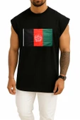 Oversize Flag Of Afghanistan Göğüs Tasarımlı Atlet thumbnail 11