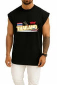 Oversize Thailand Logo, Flag Of Thailand Logo Göğüs Tasarımlı Atlet thumbnail 9
